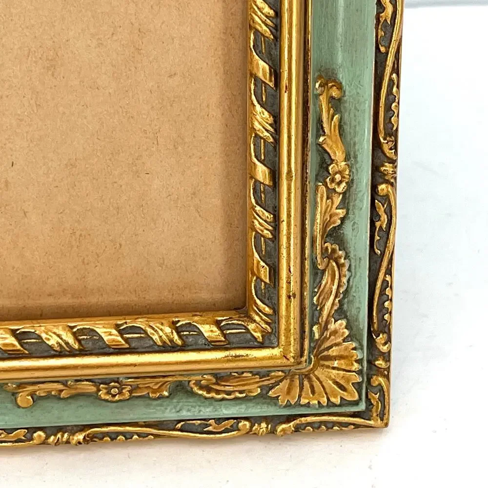 Antique 1940 French Country Vénitien Rococo ornate picture frame